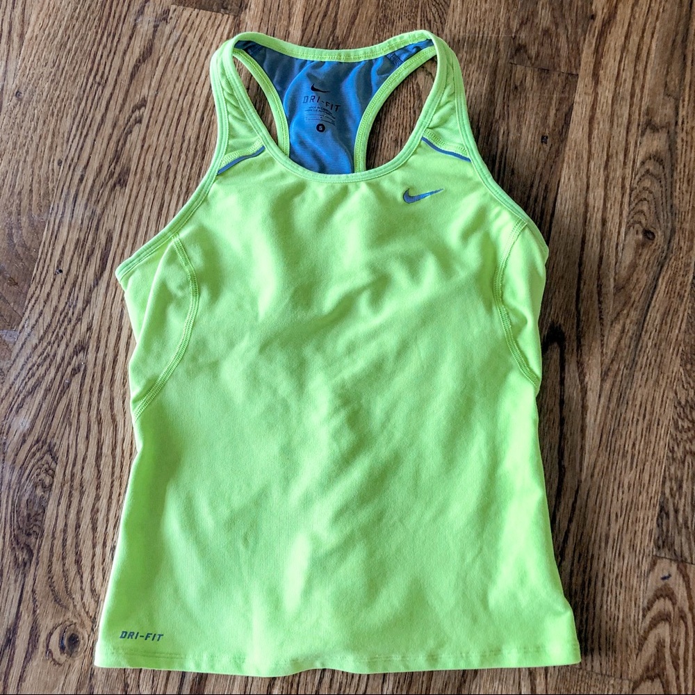 Nike Dri-Fit Tank size Small bright yellow